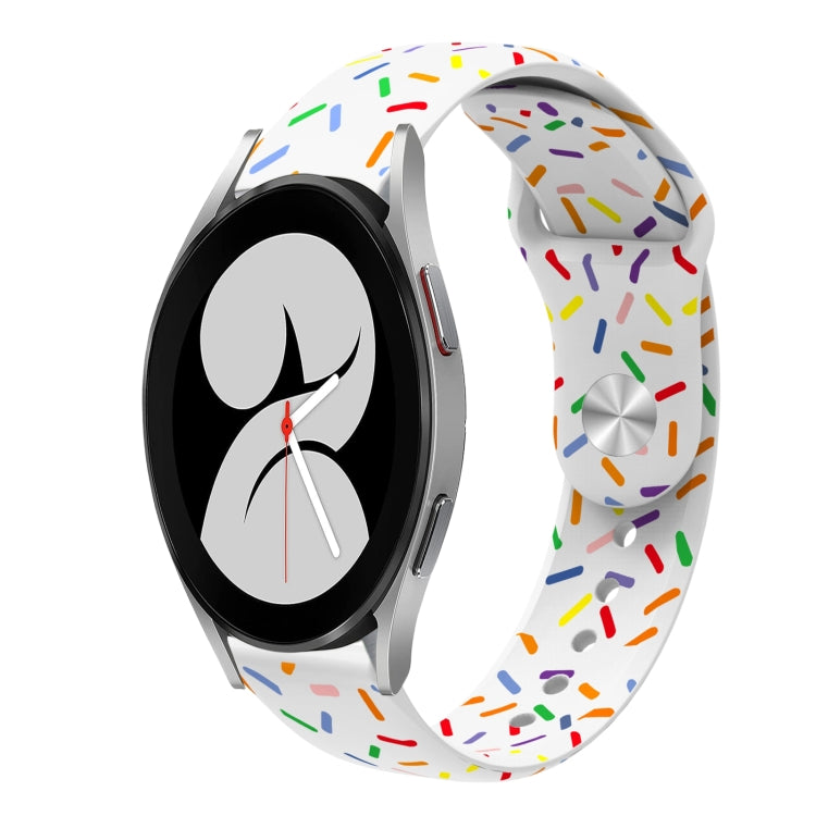 Sports Rainbow Dots Silicone Buckle Watch Band, Series 1