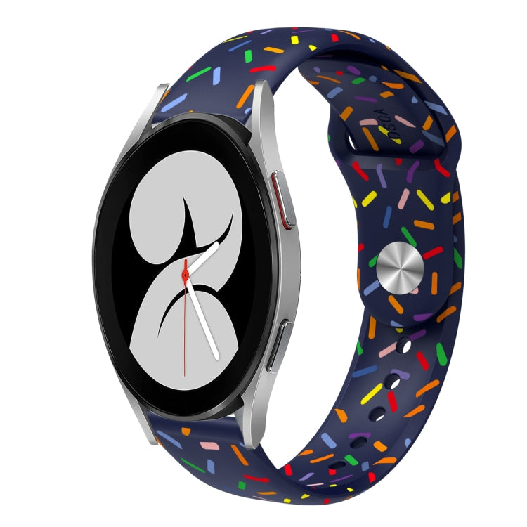 Sports Rainbow Dots Silicone Buckle Watch Band, Series 1