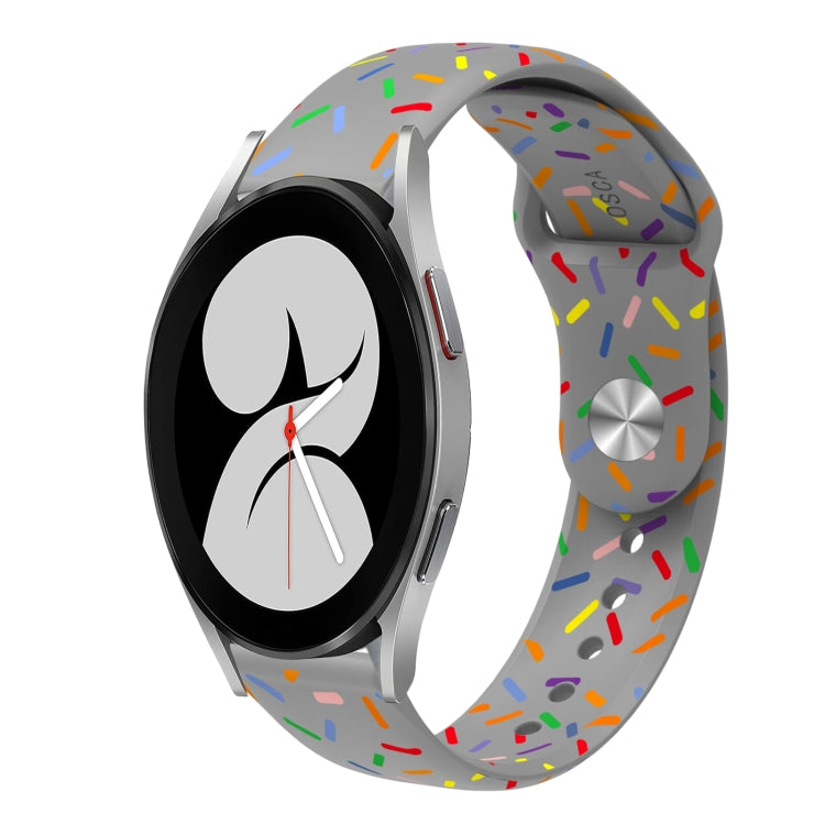 Sports Rainbow Dots Silicone Buckle Watch Band, Series 1