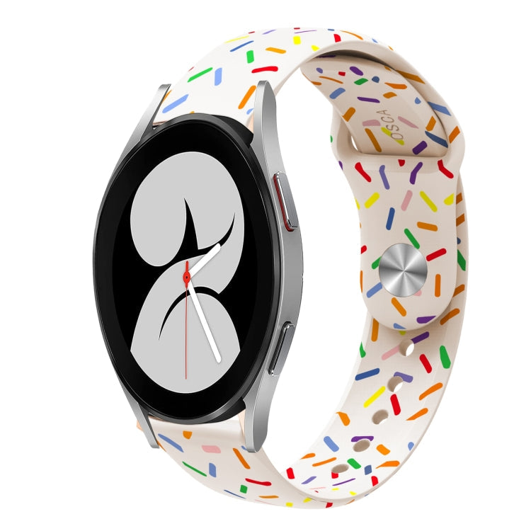 Sports Rainbow Dots Silicone Buckle Watch Band, Series 1