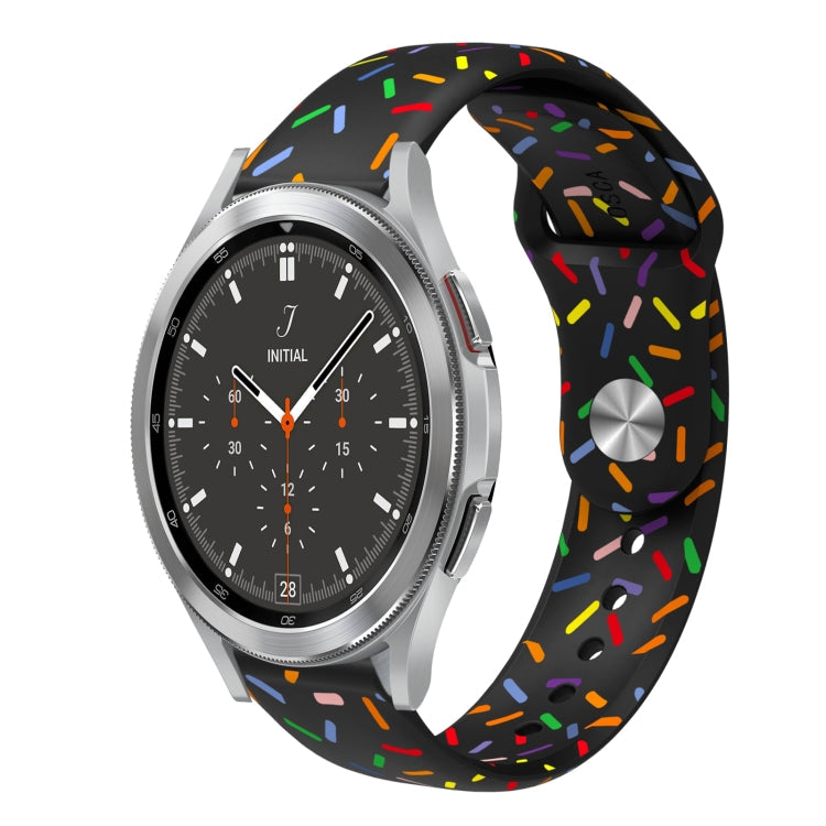 Sports Rainbow Dots Silicone Buckle Watch Band, Series 1