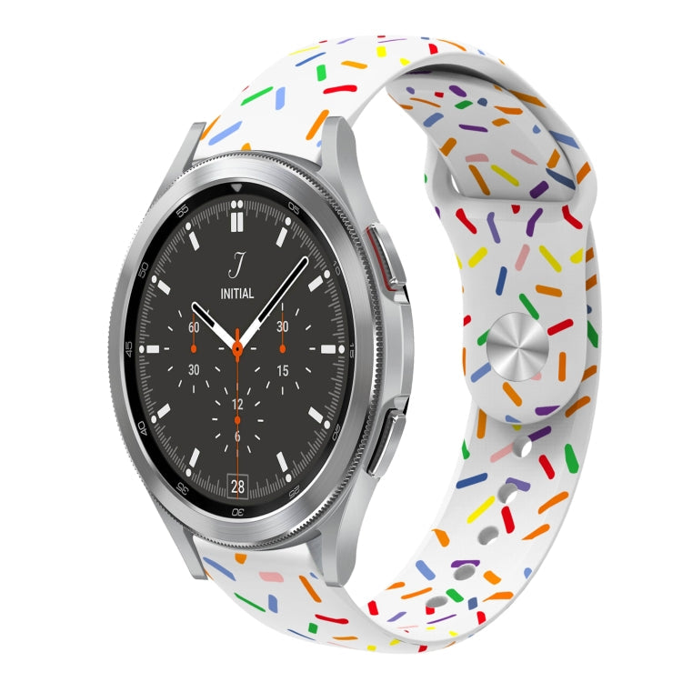 Sports Rainbow Dots Silicone Buckle Watch Band, Series 1