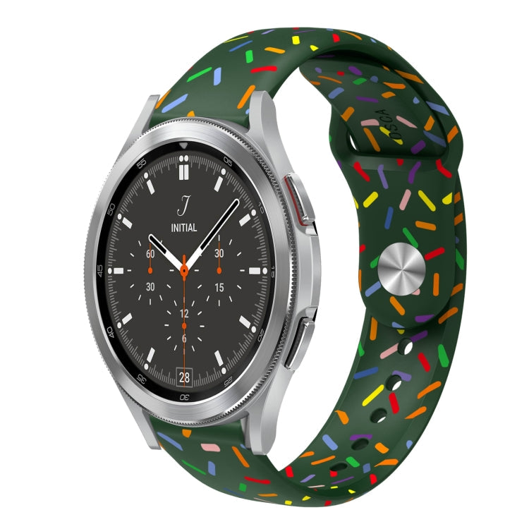 Sports Rainbow Dots Silicone Buckle Watch Band, Series 1