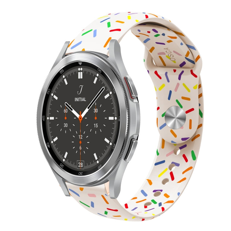 Sports Rainbow Dots Silicone Buckle Watch Band, Series 1