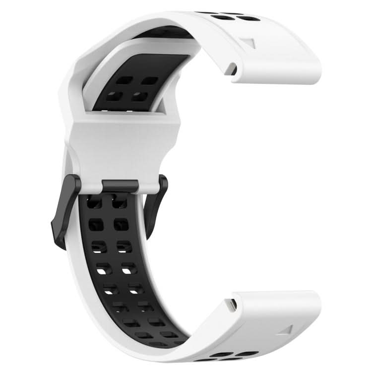 Two Color Reverse Buckle 22mm Silicone Watch Band, Series 3