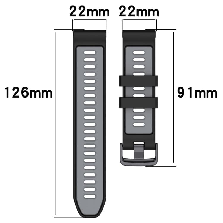 Sports Two-Color Silicone Watch Band, Series 1