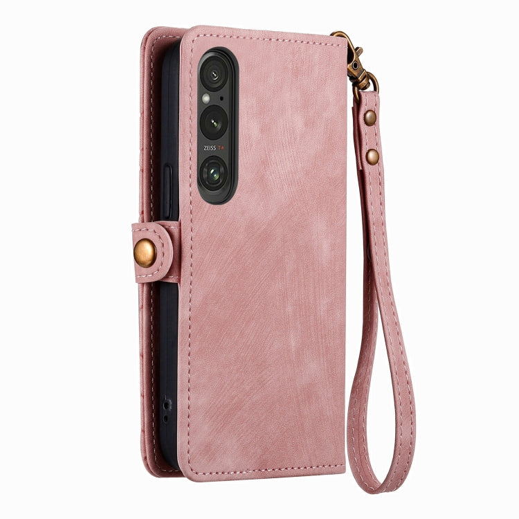 Geometric Zipper Wallet Side Buckle Leather Phone Case, Series 3 My Store