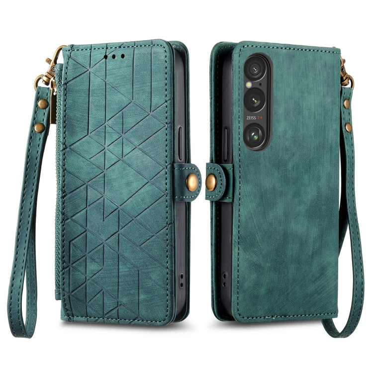 Geometric Zipper Wallet Side Buckle Leather Phone Case, Series 1 My Store