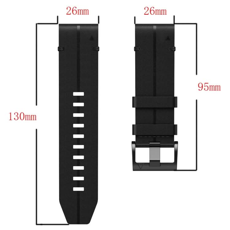 Leather Textured 26mm Watch Band, Series 1