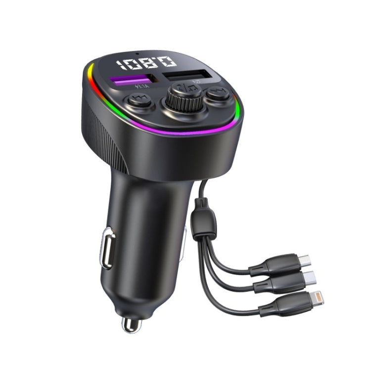 CS1 MP3 Player Bluetooth FM Transmitter 66W 3-In-1 Car Fast Charger ÎҵÄÉ̵ê