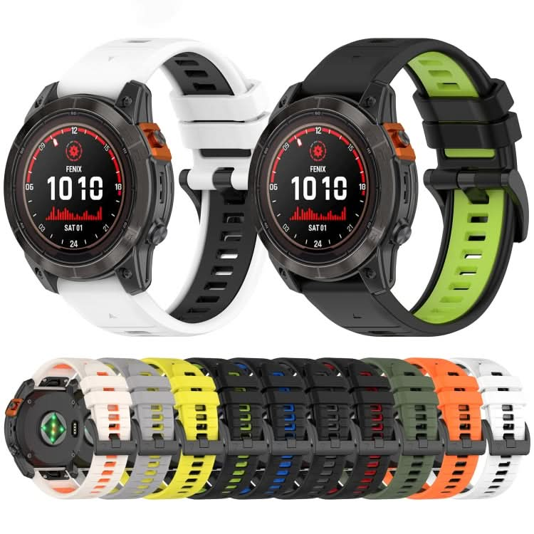 Sports Two-Color 22mm Silicone Watch Band, Series 1