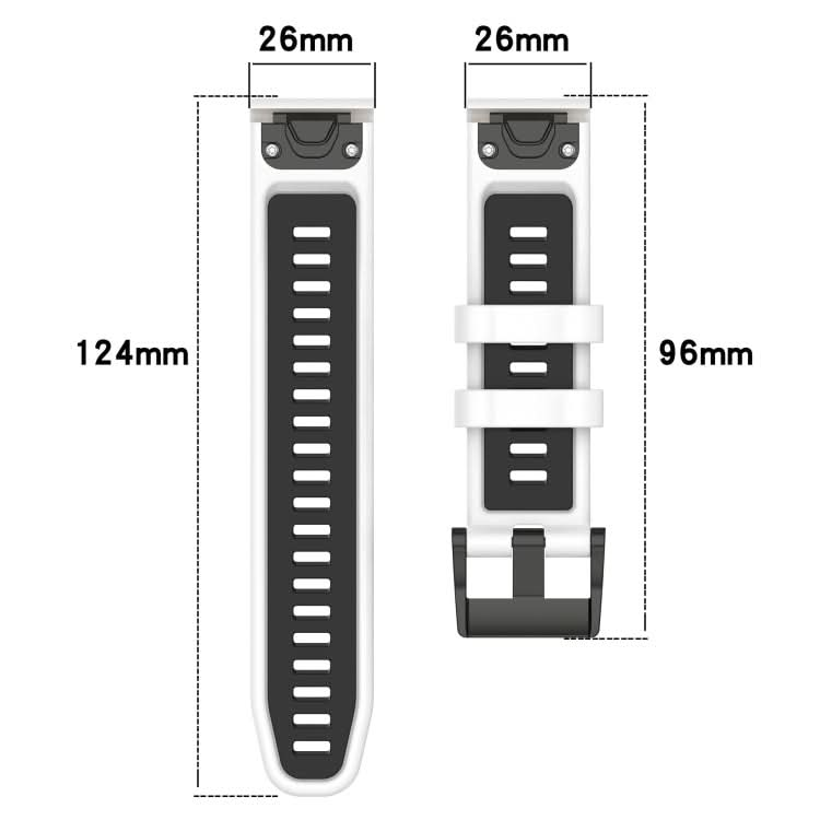 Sports Two-Color 26mm Silicone Watch Band, Series 1