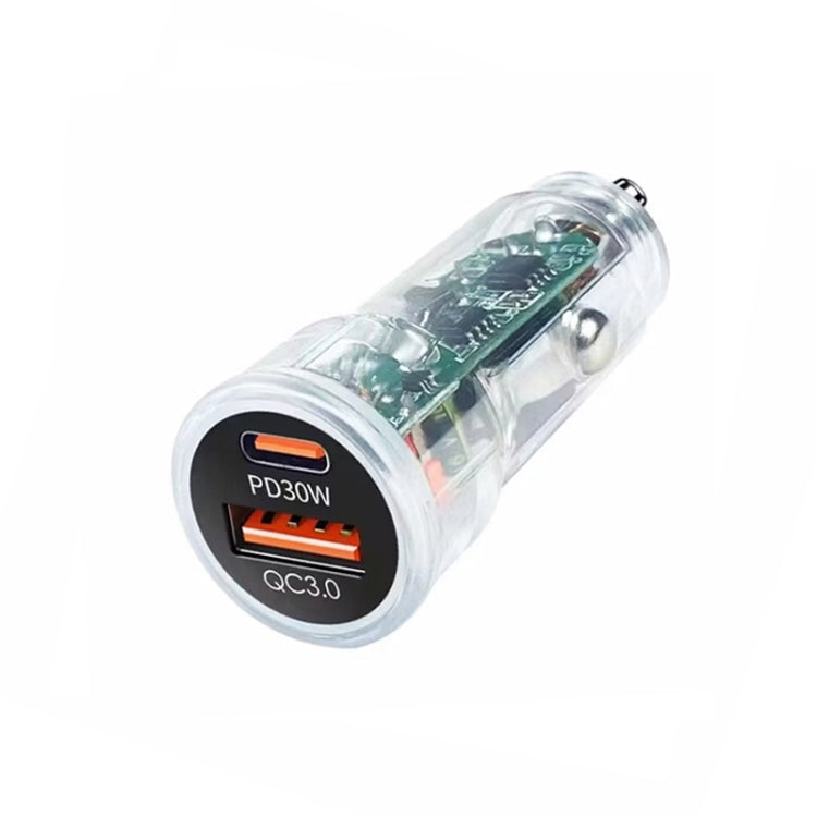 P35 48W PD30W+QC3.0 18W USB Transparent Car Quick Charge