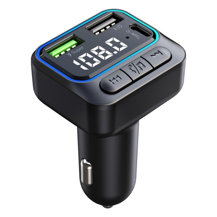 C40 Type-C + Dual USB QC3.0 Car Charger Bluetooth Hands-free Call Adapter Car MP3 Music Player ÎҵÄÉ̵ê