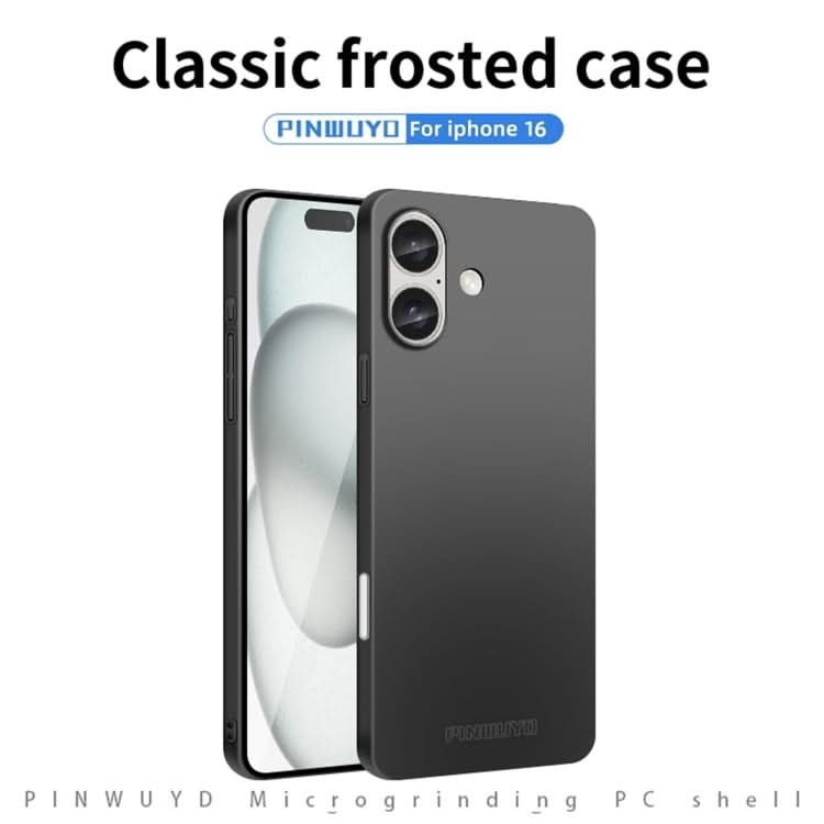 PINWUYO Micro-Frosted PC Ultra-thin Hard Phone Case with Magsafe Magnetic Ring, Series 2