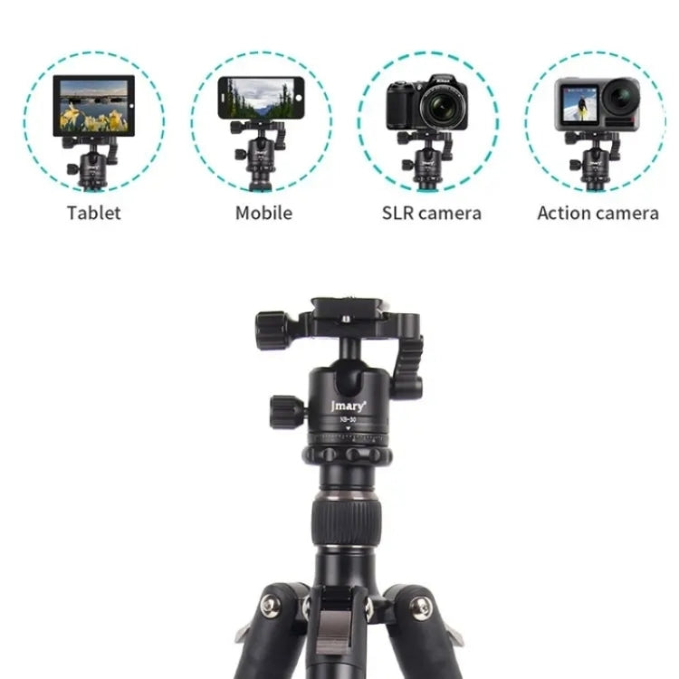 JMARY KT325+NB30 1.6m Portable Aluminum Alloy Action Camera Rotating Tripod Holder My Store