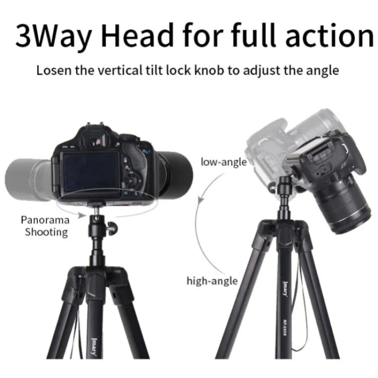 JMARY KP2208 Photography Live Streaming 1.7m Fill Light Camera Metal Tripod Holder My Store