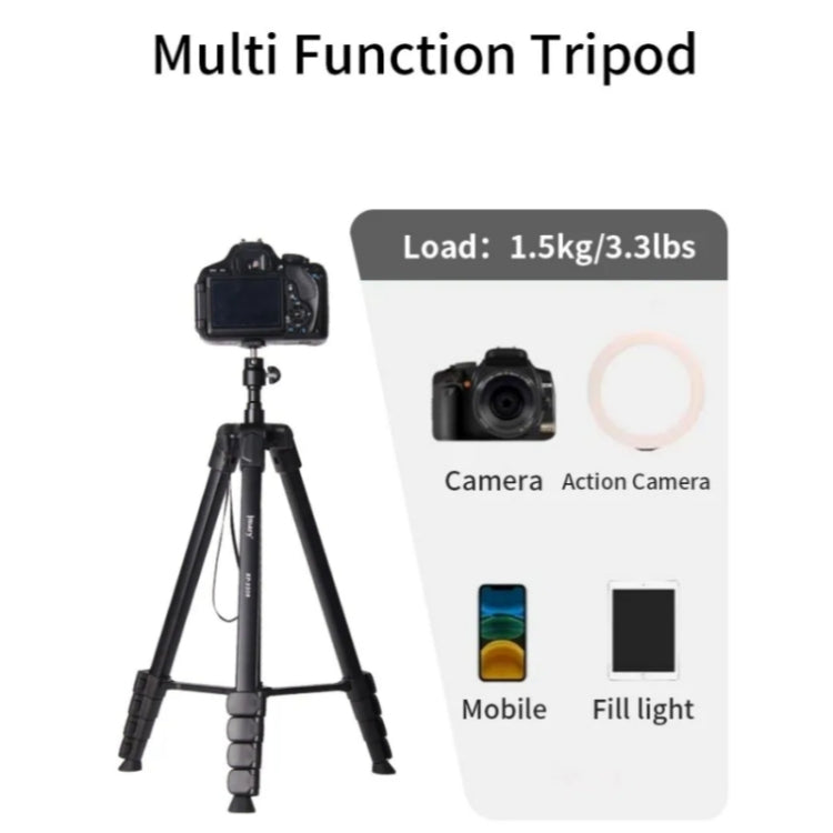 JMARY KP2208 Photography Live Streaming 1.7m Fill Light Camera Metal Tripod Holder My Store