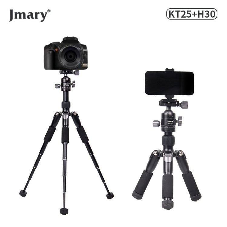 JMARY KT25+H30 For Selfie Live Streaming Lightweight Portable Desktop Mini Tripod Set