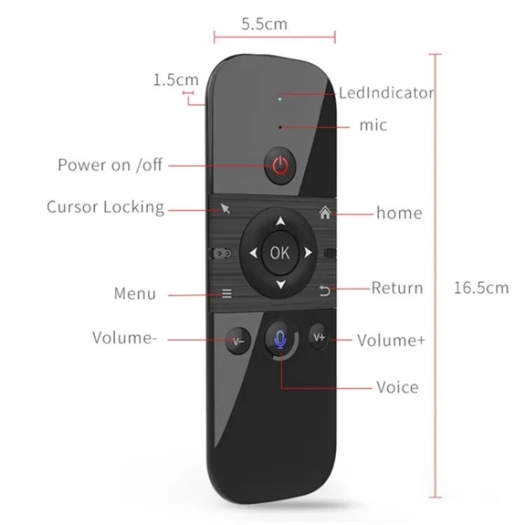 M8 For Home TV Box Smart TV 2.4G Wireless Smart Air Fly Mouse Remote Control Replacement Reluova