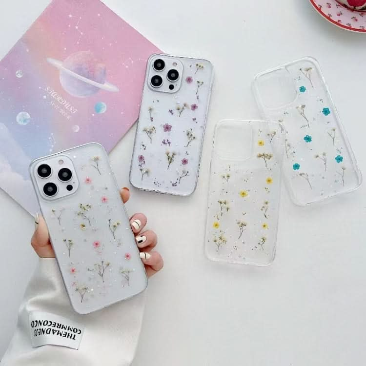 Gypsophila Flowers Pattern TPU Protective Phone Case, Series 2