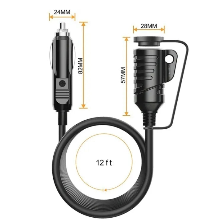 TR-29 Car Cigarette Lighter Extension Cord Male Plug to Female Socket with 16AWG Extender Cable ÎҵÄÉ̵ê