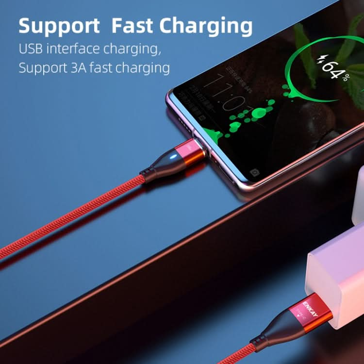 ENKAY 6-in-1 PD100W USB-A / Type-C to Type-C / 8 Pin / Micro USB Magnetic Fast Charging Cable