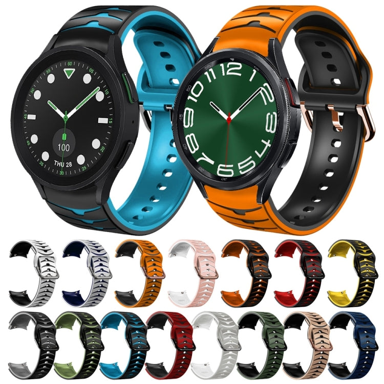 Curved Texture Silicone Watch Band, Series 1