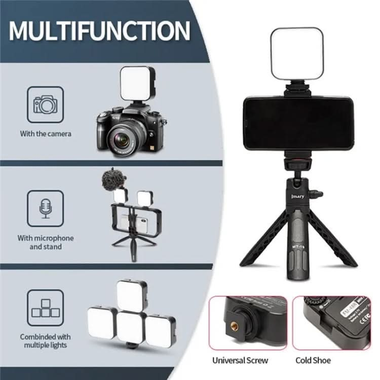 JMARY FM-48R Dimmable Photography LED Fill Light Portable Mini Camera Phone Fill Light My Store