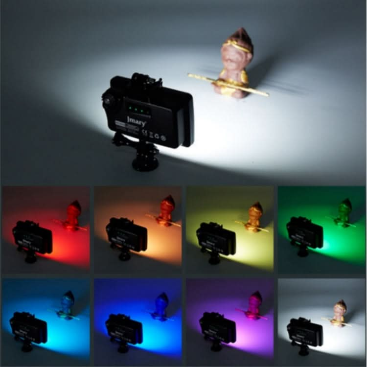 JMARY FM-72RGB Rechargeable Diving Photography RGB IPX8 Waterproof Camera LED Fill Light My Store