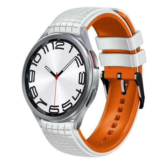 20mm Mesh Two Color Silicone Watch Band, Series 4-Reluova