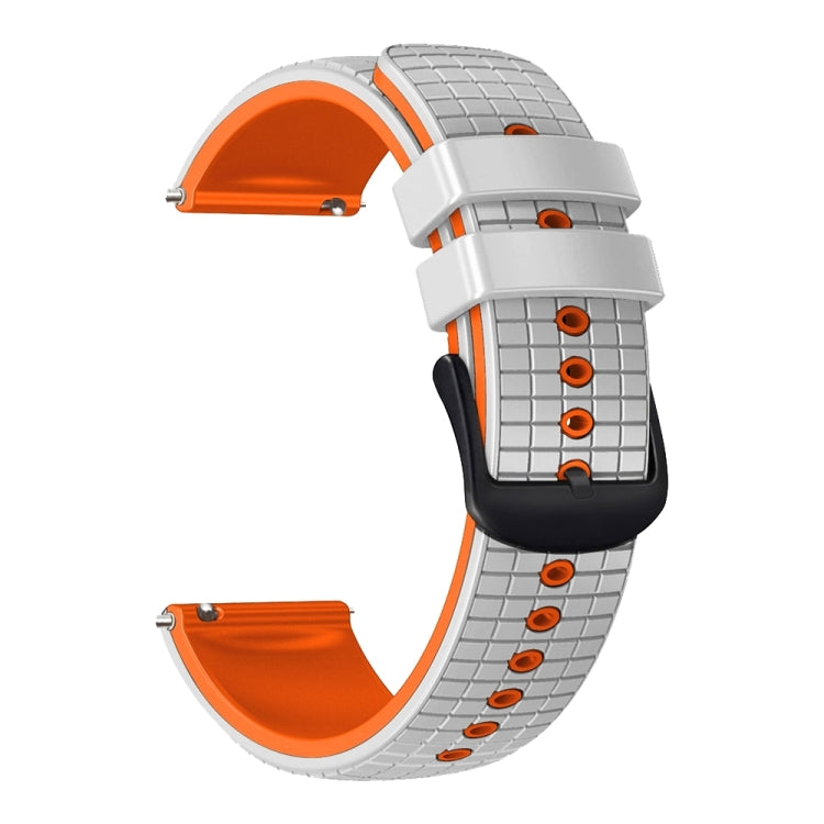 20mm Mesh Two Color Silicone Watch Band, Series 4-Reluova