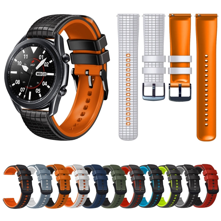 20mm Mesh Two Color Silicone Watch Band, Series 1-Reluova