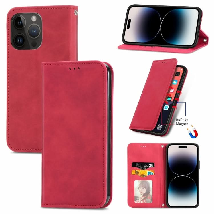 Retro Skin Feel Magnetic Flip Leather Phone Case, Series 1