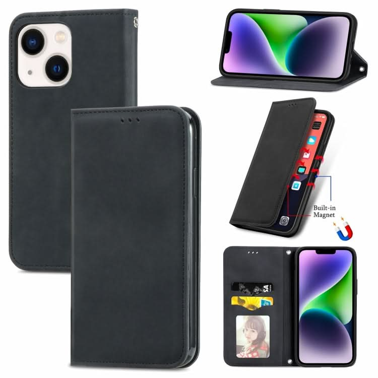 Retro Skin Feel Magnetic Flip Leather Phone Case, Series 1