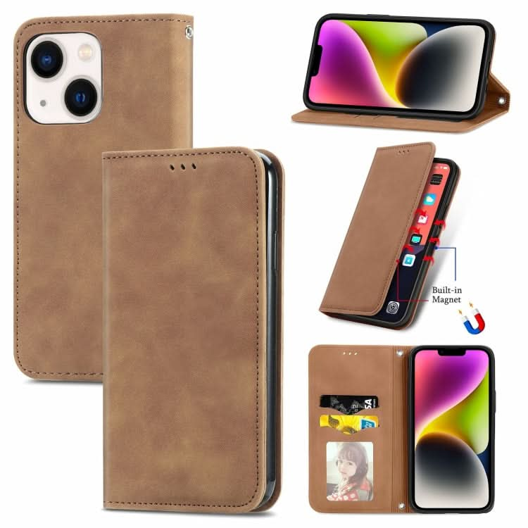 Retro Skin Feel Magnetic Flip Leather Phone Case, Series 2