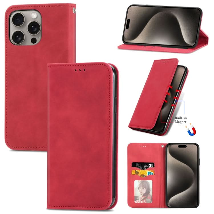 Retro Skin Feel Magnetic Flip Leather Phone Case, Series 3