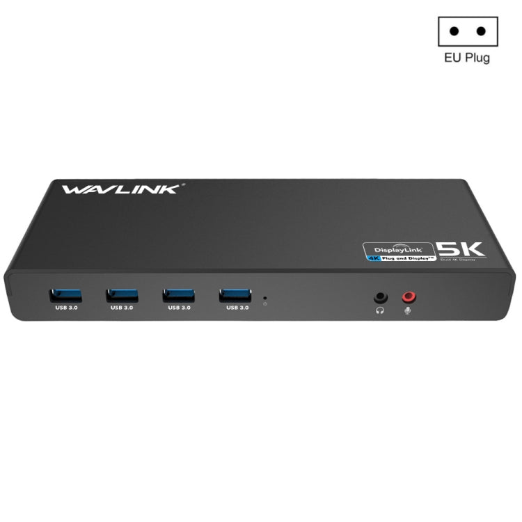 Wavlink UG69DK1 5K Type-C Dual Display USB 3.0 Video Gigabit Ethernet HDMI Docking Station