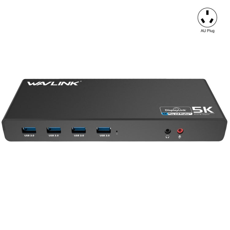 Wavlink UG69DK1 5K Type-C Dual Display USB 3.0 Video Gigabit Ethernet HDMI Docking Station