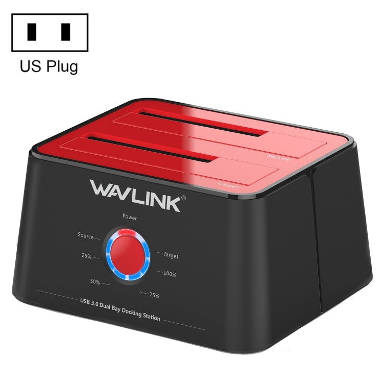 Wavlink ST334U SSD Dual Bay External Hard Drive Docking Station USB 3.0 to SATA I/II/III