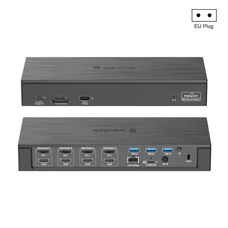 Wavlink UG69PD8 100W PD 18 in 1 Type-C Dock Compatible Type-C Universal Docking Station