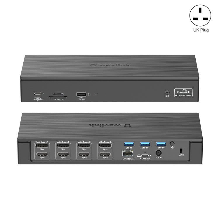 Wavlink UG69PD8 100W PD 18 in 1 Type-C Dock Compatible Type-C Universal Docking Station