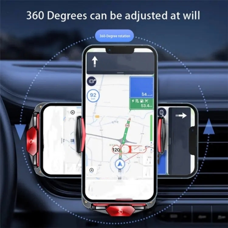 A6 Car Automatic Clamping Phone Holder 15W Magnetic Wireless Charger