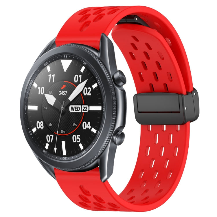 22mm Folding Magnetic Clasp Silicone Watch Band, Series 1-Reluova