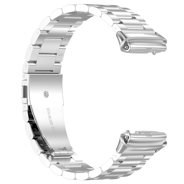 Three Bead Stainless Steel Metal Watch Band