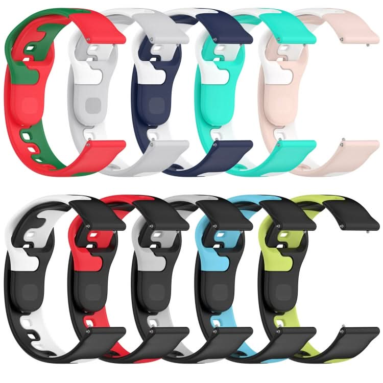 20mm Double Color Silicone Watch Band, Series 1-Reluova