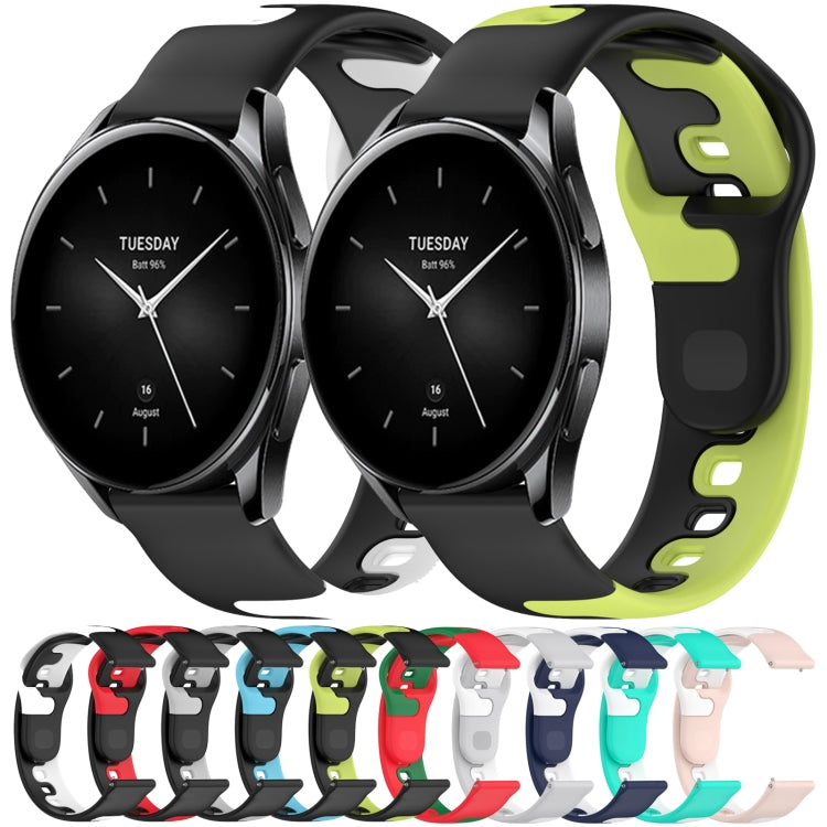 22mm Double Color Silicone Watch Band, Series 1-Reluova