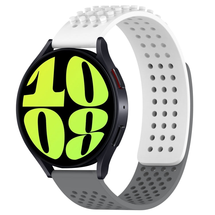 20mm Holes Breathable 3D Dots Silicone Watch Band, Series 5-Reluova