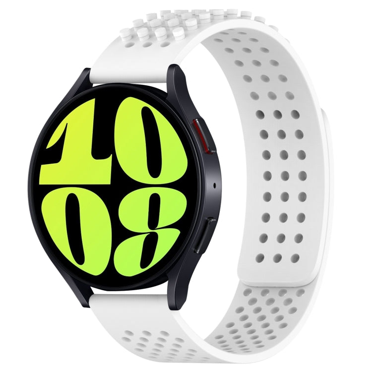 20mm Holes Breathable 3D Dots Silicone Watch Band, Series 5-Reluova