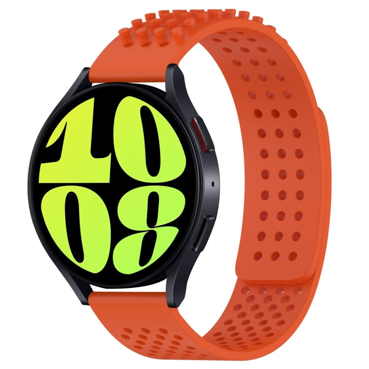 20mm Holes Breathable 3D Dots Silicone Watch Band, Series 5-Reluova